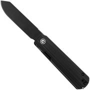 CIVIVI Sendy C21004B-2 Blackwashed Nitro-V, Milled Black G10, pocket knife, Ben Petersen design