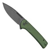 Civivi Conspirator C21006-2 Green Micarta, Blackwashed coltello da tasca