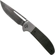 Civivi Trailblazer XL C2101DS-1 Damascus, Carbon Fibre G10 pocket knife