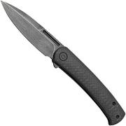CIVIVI Caetus C21025C-DS1 Twill Carbon Fiber, Damascus Blade, pocket knife