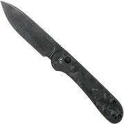 Civivi Elementum Button Lock C2103DS-3 Damascus, Marble Carbon fibre pocket knife
