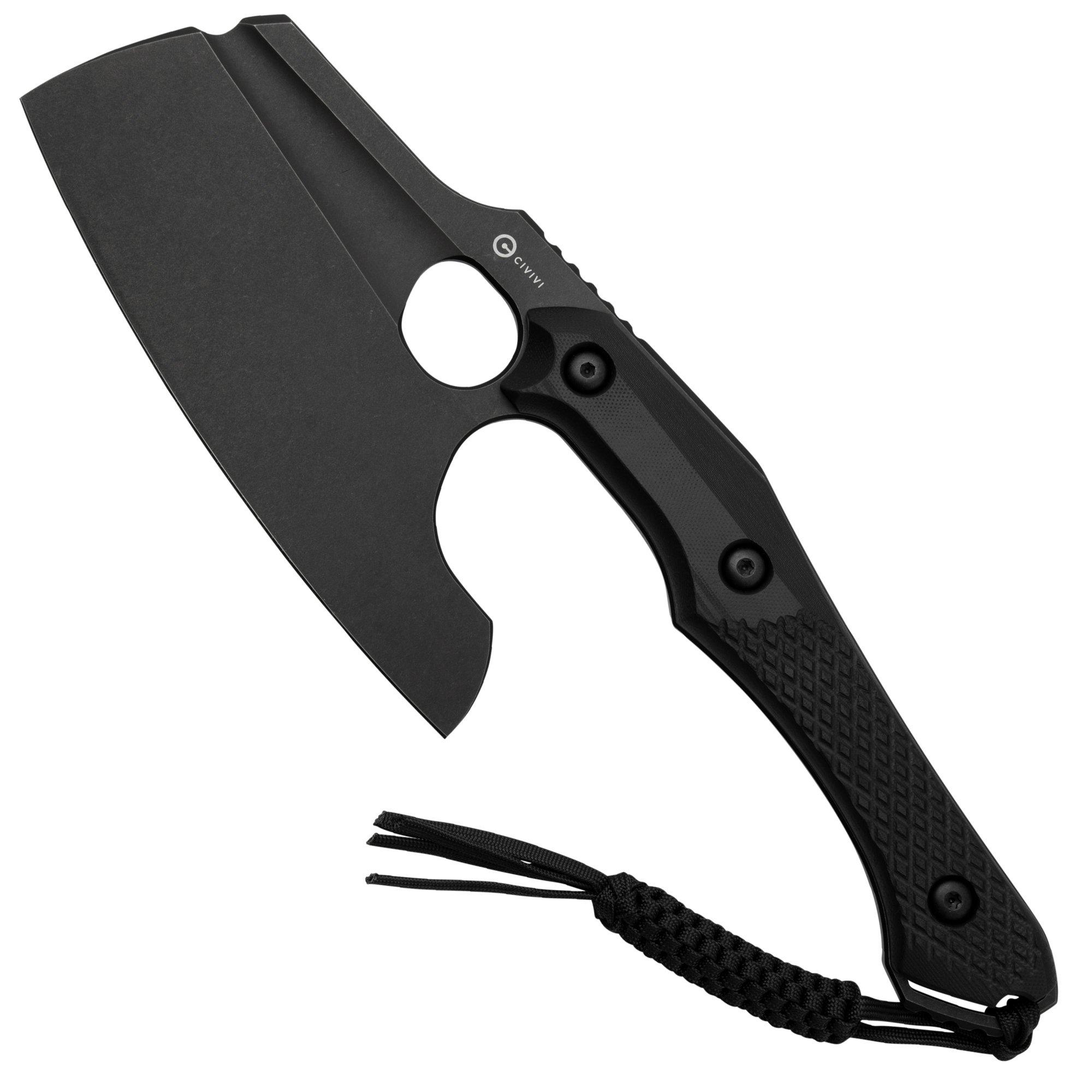 Nóż survivalowy Civivi Aratra C21041-1, Blackwashed D2 Black G10