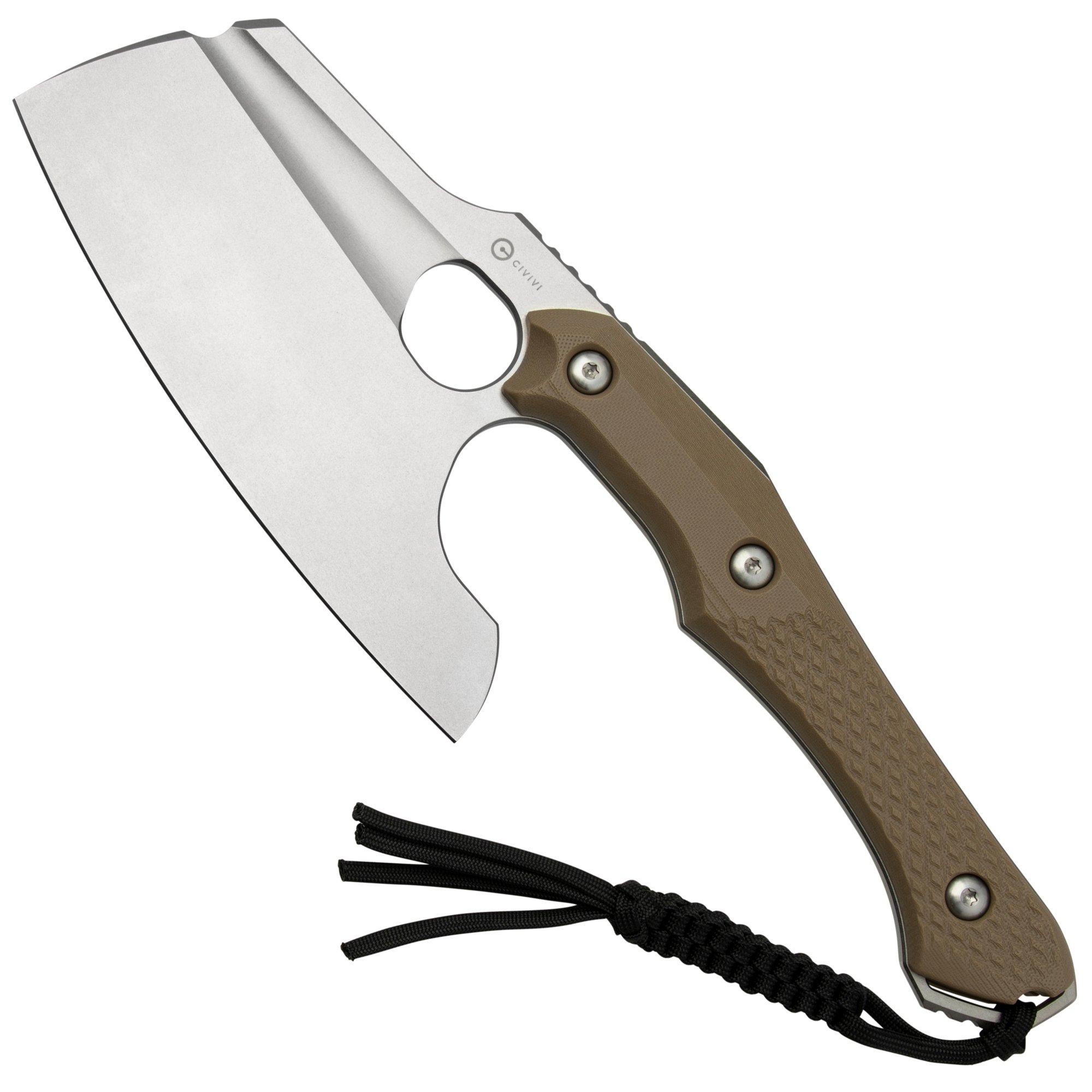 Nóż survivalowy Civivi Aratra C21041-3 Stonewashed D2 Brązowa G10