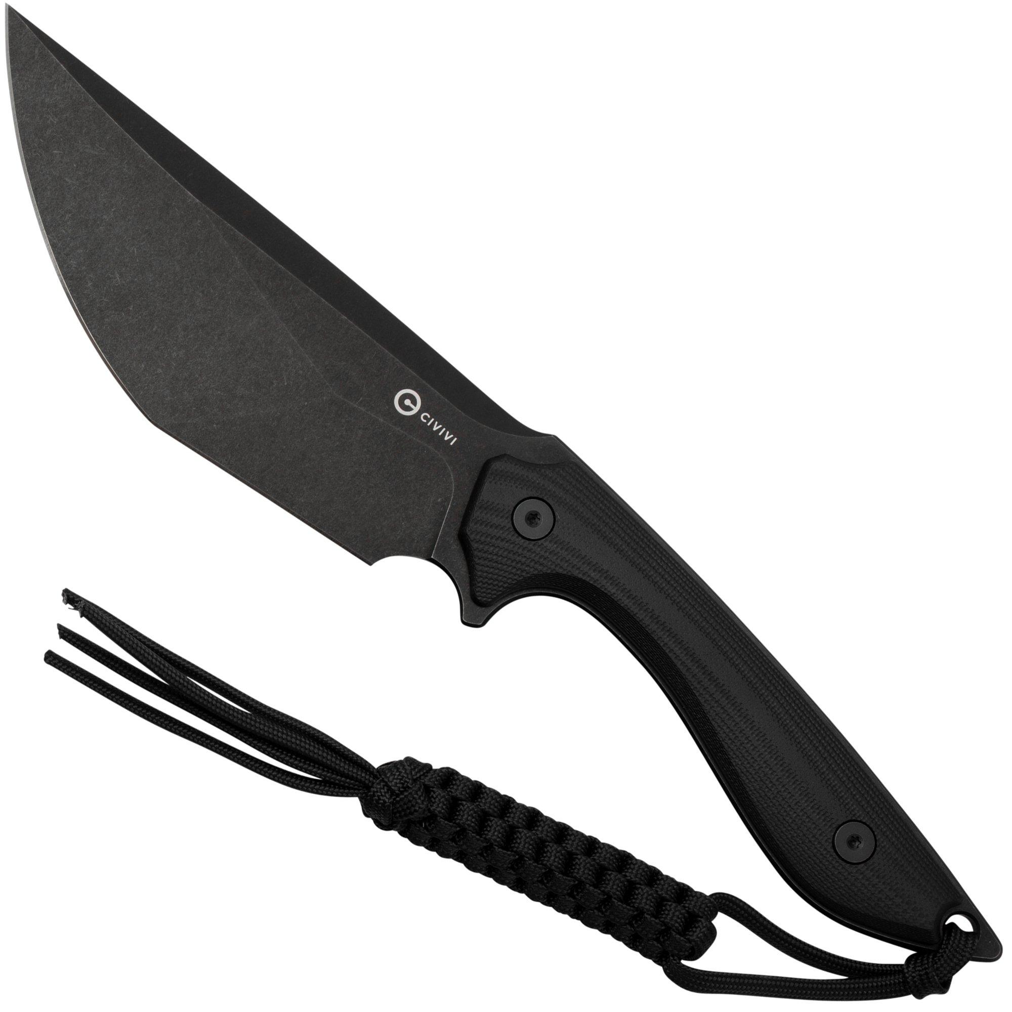 Nóż z głownią stałą Civivi Concept 22 Black G10, Stonewashed C21047-1, projekt Tuff Knives