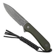 Civivi Elementum Fixed Blade C2105-DS1 damasco, ébano, cuchillo fijo