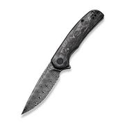 Civivi NOx C2110DS-1 Damascus, Marble Carbon fibre pocket knife 