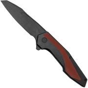 Civivi Hypersonic C22011-3 Black Stainless, Burgundy G10 navalha, Gustavo T. Cecchini design