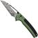 Image pour Civivi Sentinel Strike C22025B-DS1 Damascus, Green Aluminium, Black FRN Integral Spacer, couteau de poche