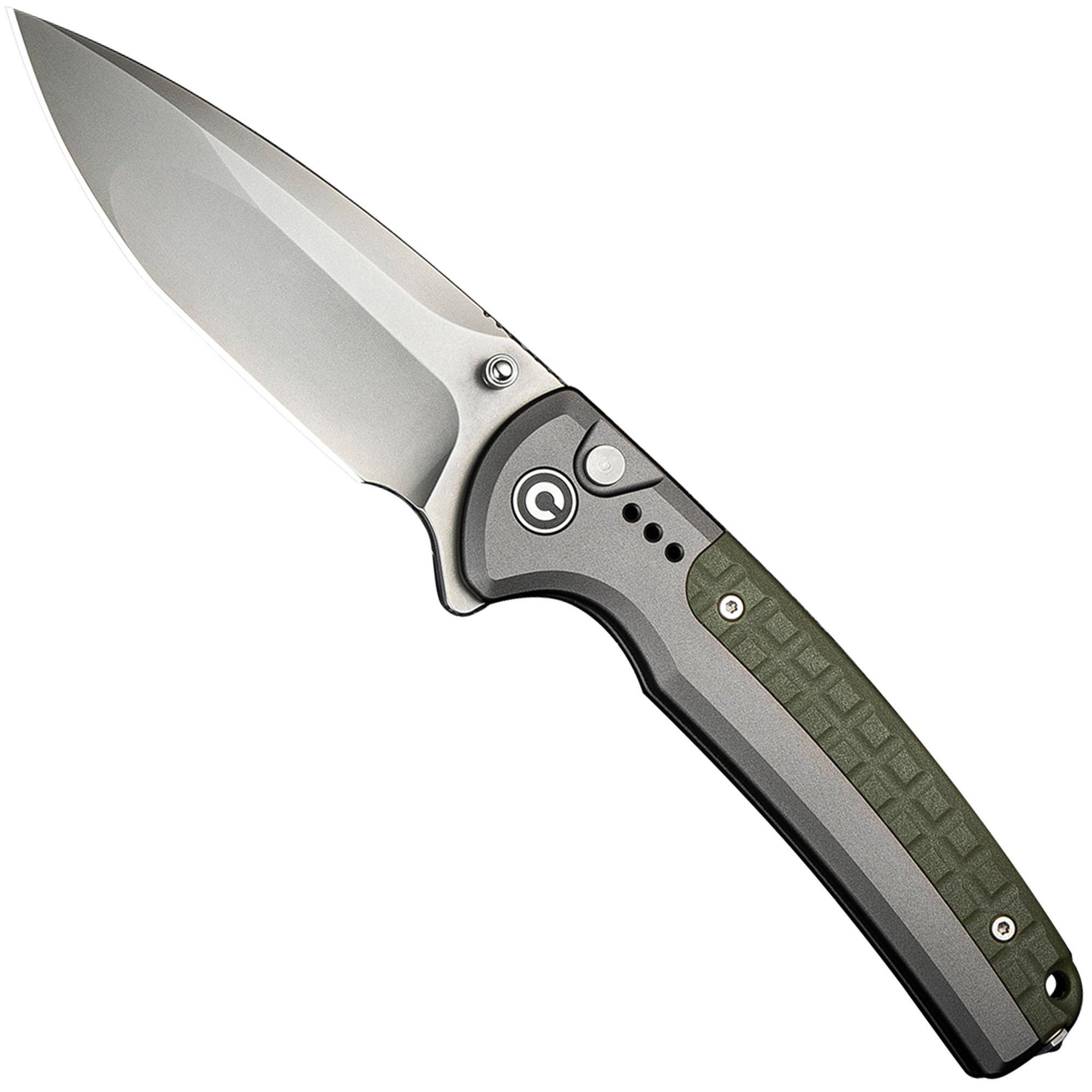 Civivi Sentinel Strike II C22025D-2 Nitro-V, Grey Aluminium, Green FRN, Taschenmesser