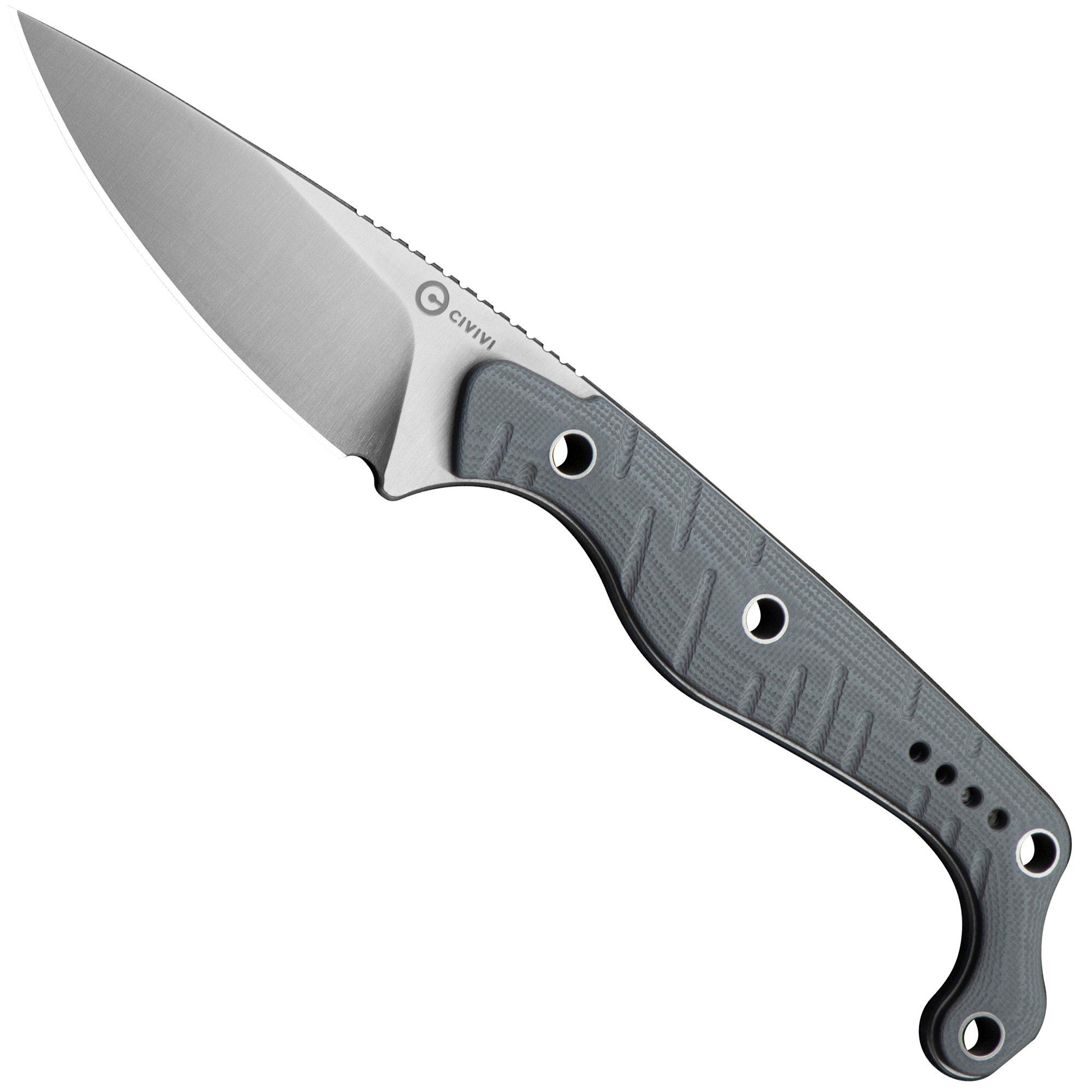 Civivi SŌKN C22027-2 Satin Nitro-V, Gray G10, coltello fisso, Kyle Lamb design