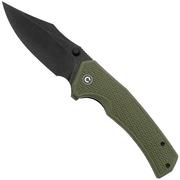 Civivi Vexillum C23003D-2 Blackwashed Nitro-V, Milled OD Green G10, couteau de poche