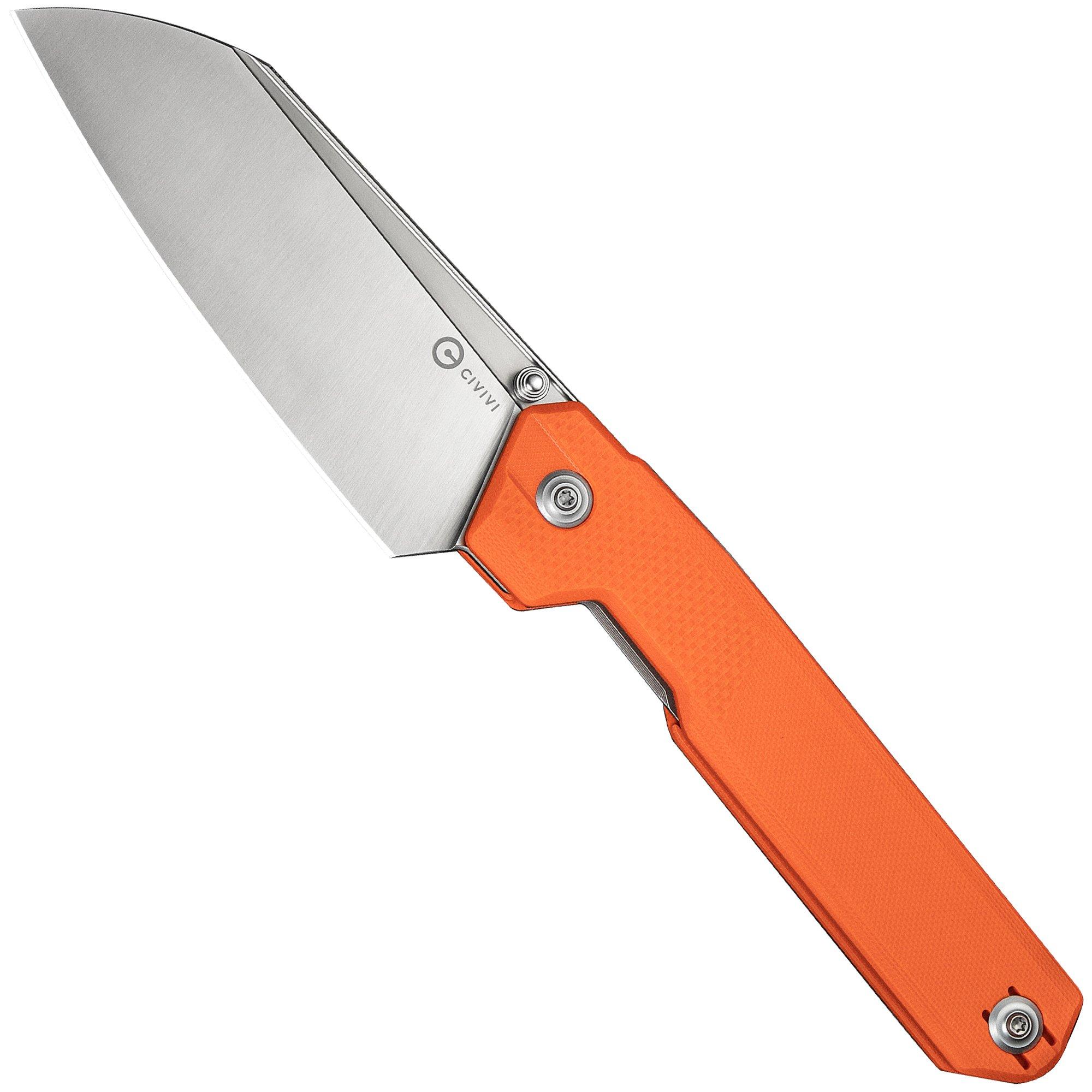 Nóż składany Civivi Hid C23008-4 Satin 14C28N, Orange G10, projekt Ostap Hel