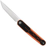 Civivi KwaiQ C23015-2 Satin Nitro-V, Milled Orange Black G10, coltello da tasca