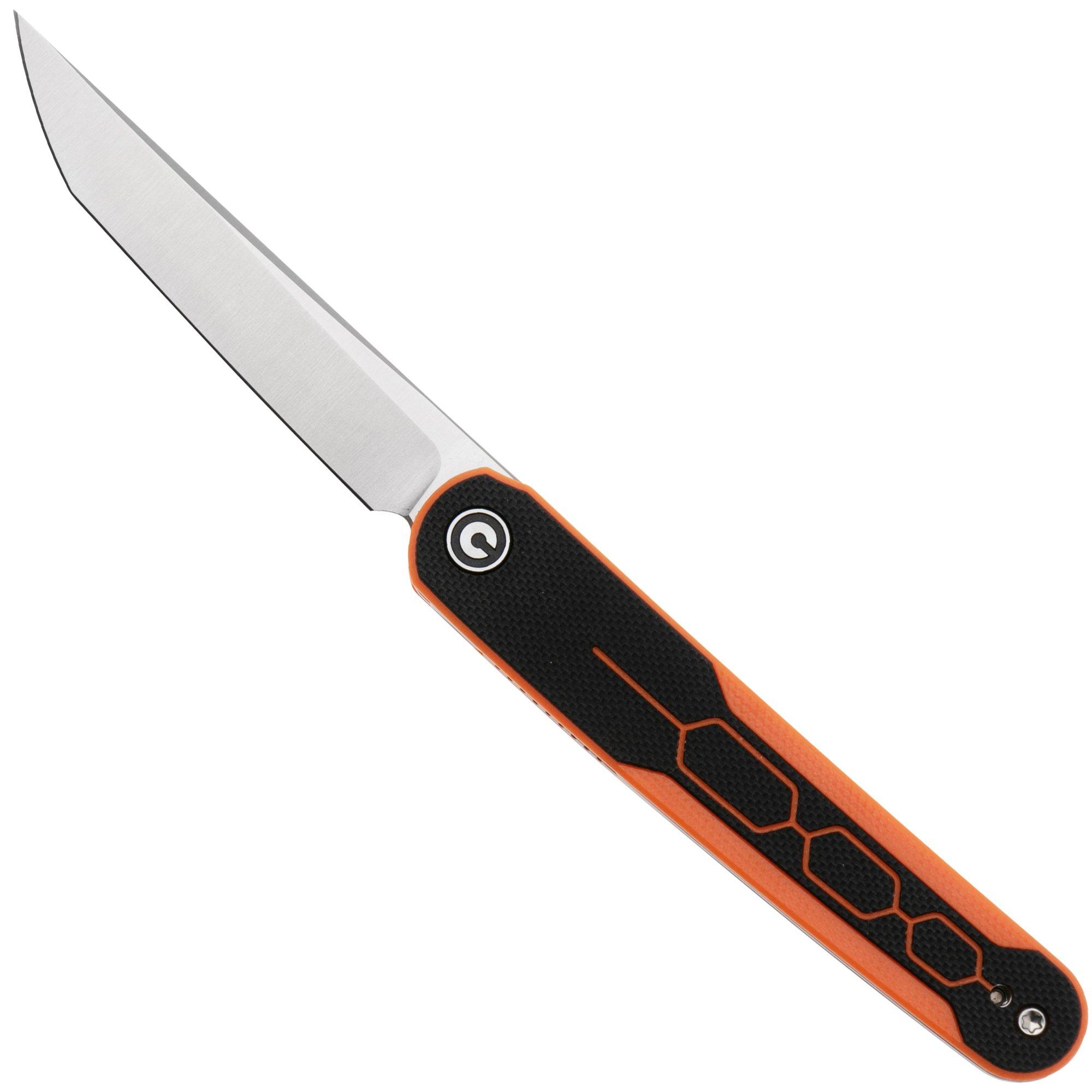 Civivi KwaiQ C23015-2 Satin Nitro-V, Milled Orange Black G10, Taschenmesser