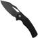 Image for Civivi BullTusk C23017-1 Blackwashed Sandvik 14C28N, Black Coarse G10, pocket knife