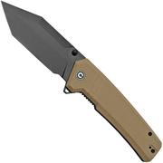CIVIVI Bhaltair C23024-2 Tan Coarse G10, Black Blade, pocket knife
