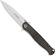 Image pour Civivi RS71 C23025-1 Satin Nitro-V, Milled Ivory Black G10 couteau de poche, Robert Saniscalchi design