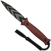 Civivi Perfrico C23026-3 Black/Gray Striped 14C28N Burgundy G10, Fahrtenmesser