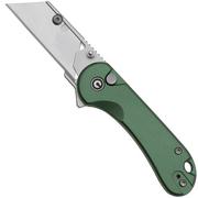 Civivi Elementum Utility C23039B-3 Green Aluminum, Stonewashed Blade Holder, Plain 6Cr Blade coltello da tasca multiuso