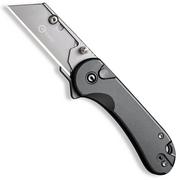 Civivi Elementum Utility C23039B-4 Gray Aluminum, Stonewashed Blade Holder, Plain 6Cr Blade coltello da tasca multiuso