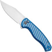 CIVIVI Stormhowl C23040B-2 Satin Nitro-V, Milled Bright Blue Aluminum, pocket knife