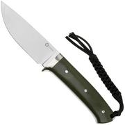 Civivi Cloud Peak C23044-2 Satin Nitro-V, OD-Green G10, Nickel Silver Guard, fixed knife