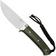 Afbeelding voor Civivi Cloud Peak C23044-2 Satin Nitro-V, OD-Green G10, Nickel Silver Guard, vaststaand mes