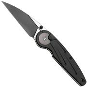 Civivi Starflare C23052-1 Blackwashed Satin Flat Nitro-V, Black Aluminum, couteau de poche