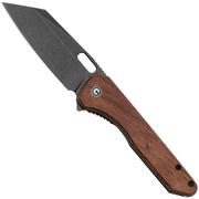 Civivi Nugz C23060-3 Black Stonewashed 14C28N, Guibourtia Wood pocket knife