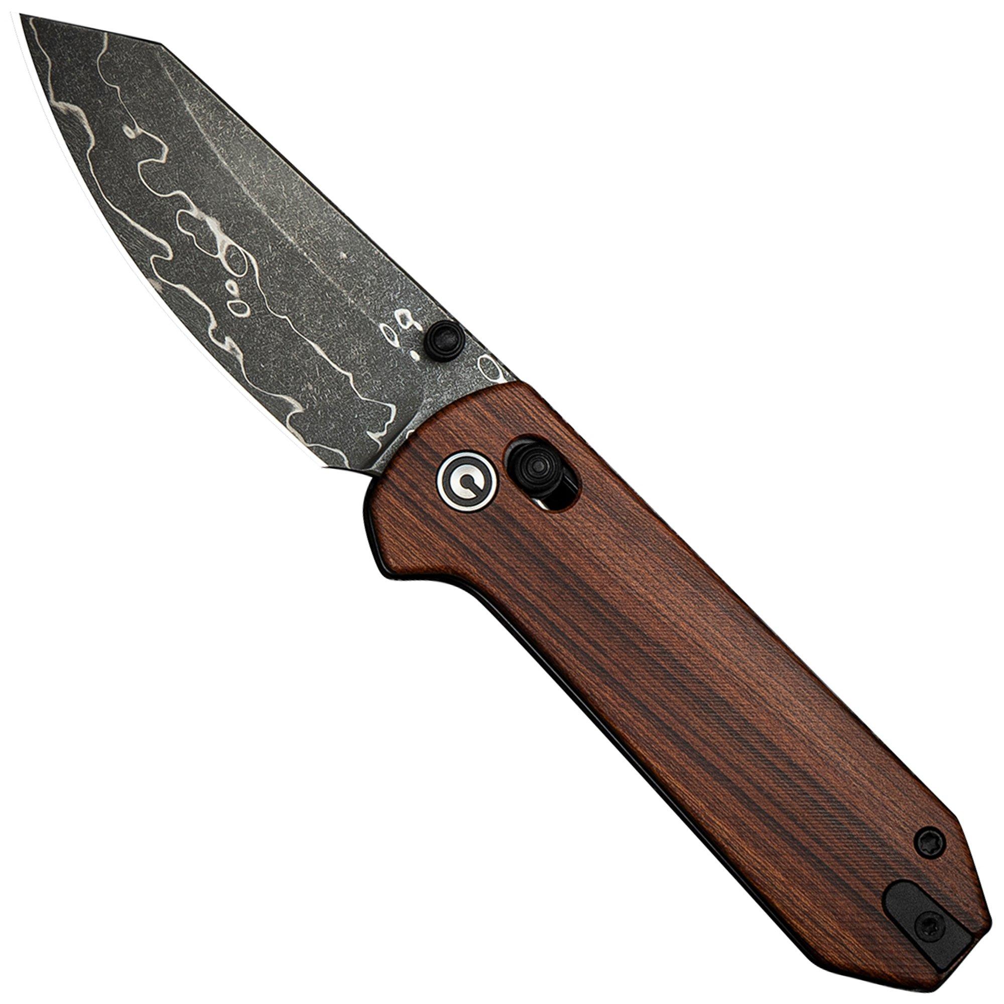 Civivi Yonder C23073B-DS1 Damascus, Guibourtia Wood, coltello da tasca
