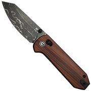 Civivi Yonder C23073B-DS1 Damascus, Guibourtia Wood, coltello da tasca