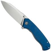 Civivi Placoid C23079-2 Satin 14C28N, Blue Shredded G10, coltello da tasca