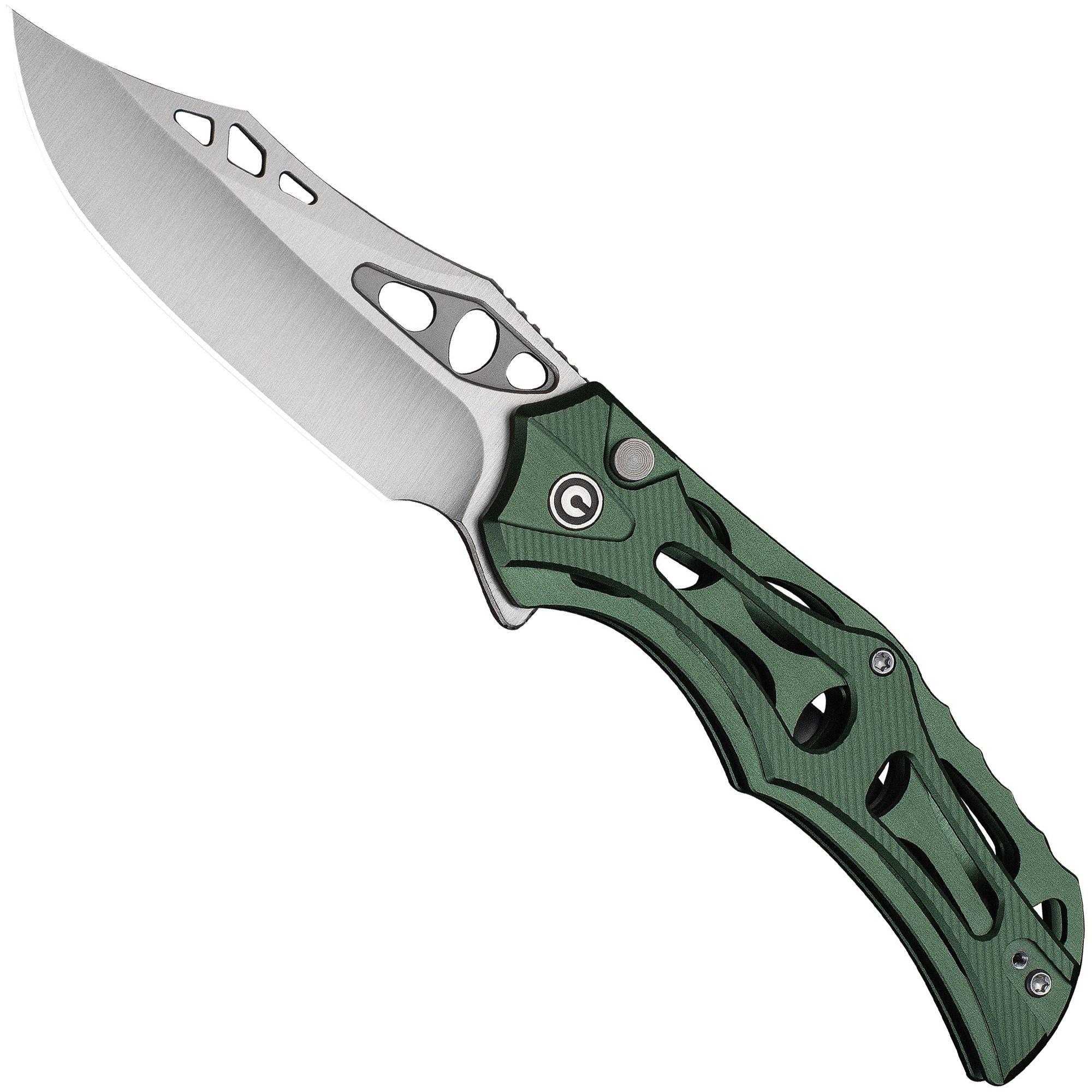 Civivi Biophase C23083-1 Satin Nitro-V, Green Aluminum, zakmes