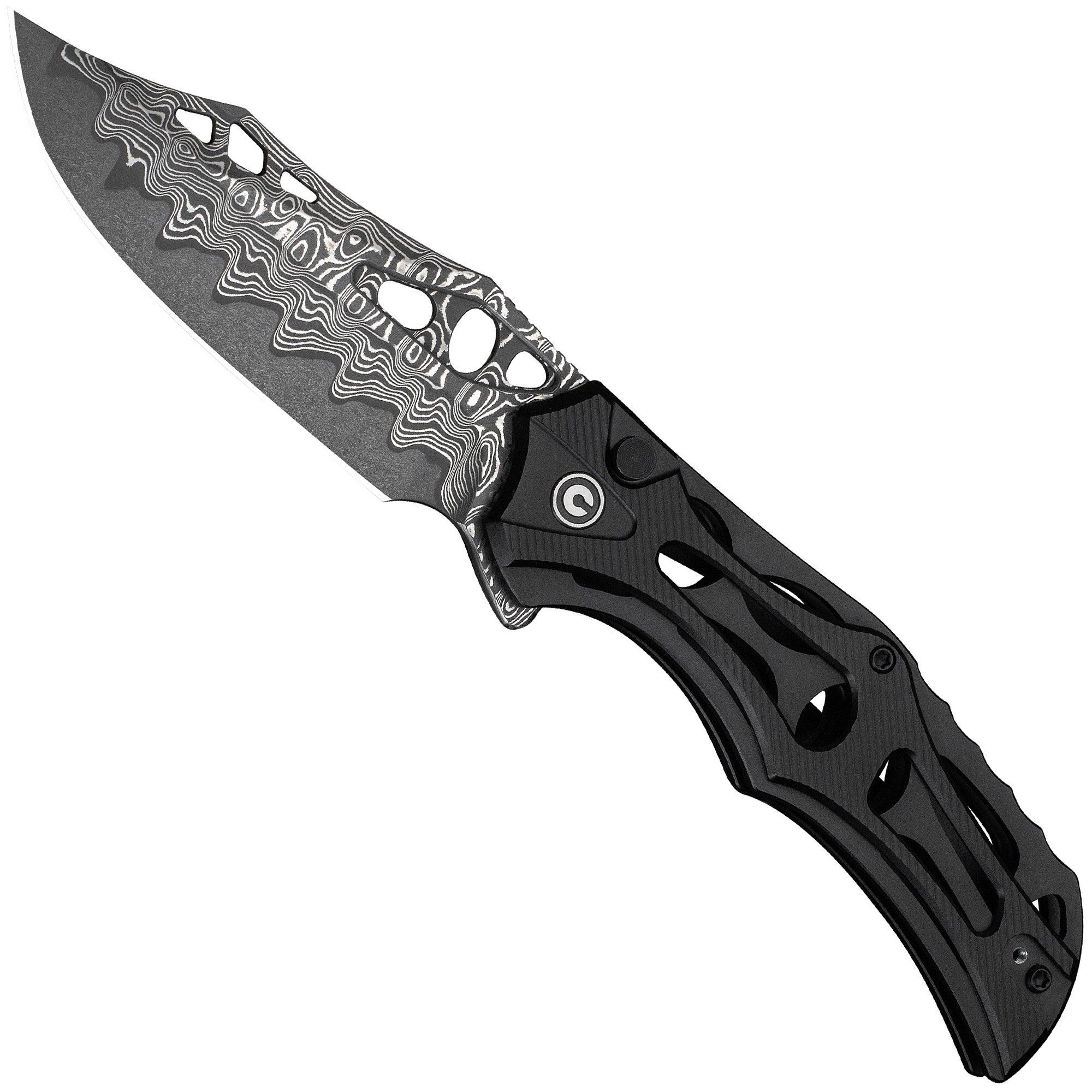 Civivi Biophase C23083-DS1 Damascus, Black Aluminum, navaja
