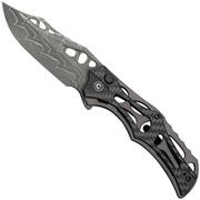 Civivi Biophase C23083C-DS1 Damascus, Grey Aluminium Carbon Fiber Overlay Black G10, navalha