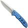 Image for Civivi Hyperpulse C23087A-2 Satin 14C28N, Blue Aluminium, pocket knife