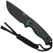 Civivi Timberbark C23094-3 Blackwash 14C28N, Green Canvas Micarta, Fahrtenmesser