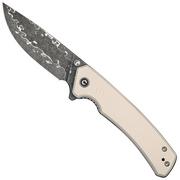 Civivi Merit C24012-DS1 Damascus Ivory G10, navaja