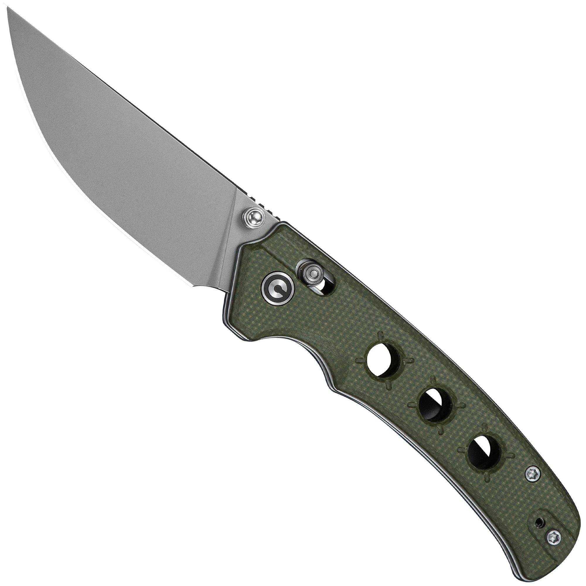 Civivi Noctis C24020C-3 Stonewashed Nitro-V, Olive Canvas Micarta, pocket knife