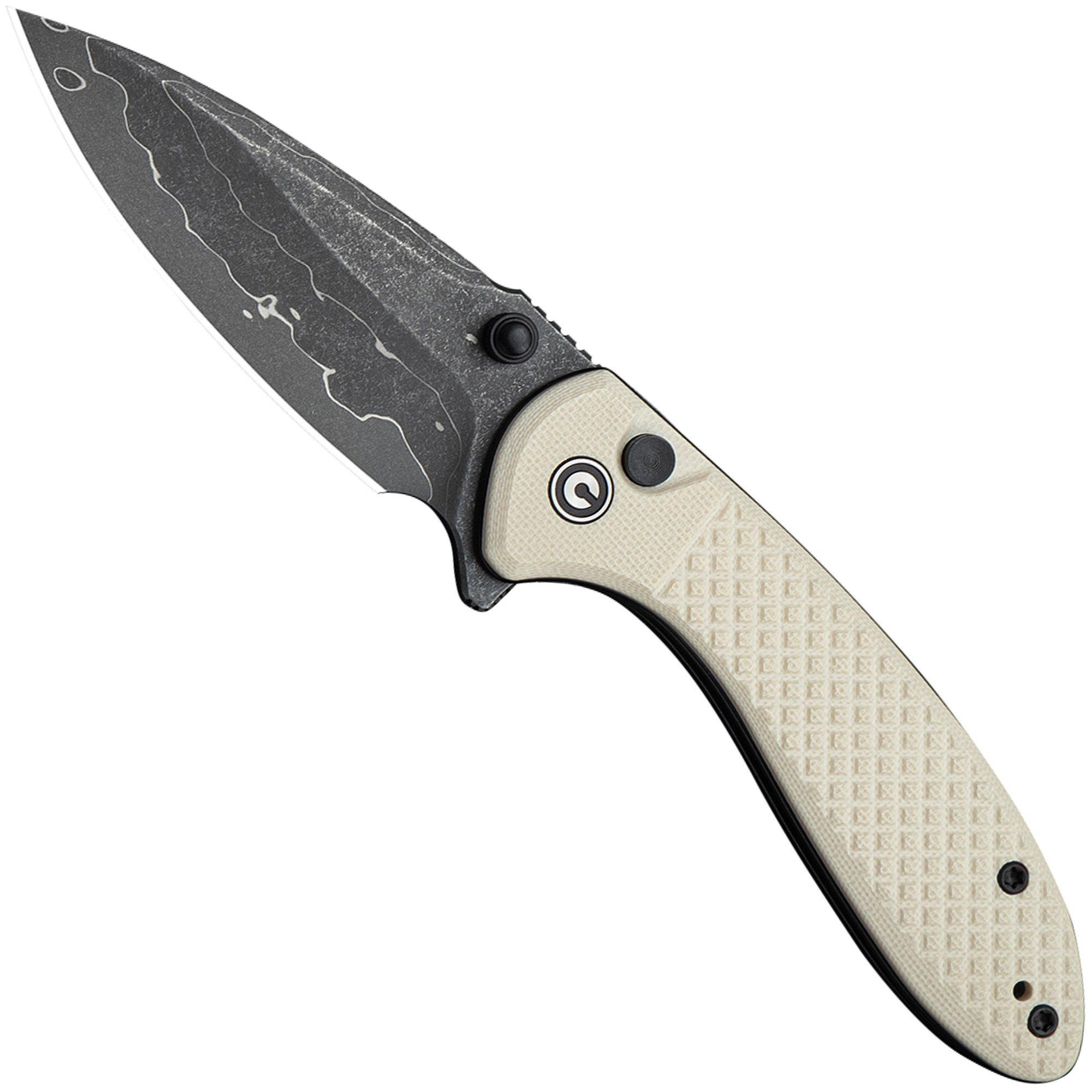 Civivi Faeger C24031-DS1 Damascus, Milled Ivory G10, pocket knife