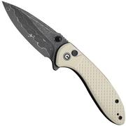 Image pour Civivi Faeger C24031-DS1 Damascus, Milled Ivory G10, couteau de poche