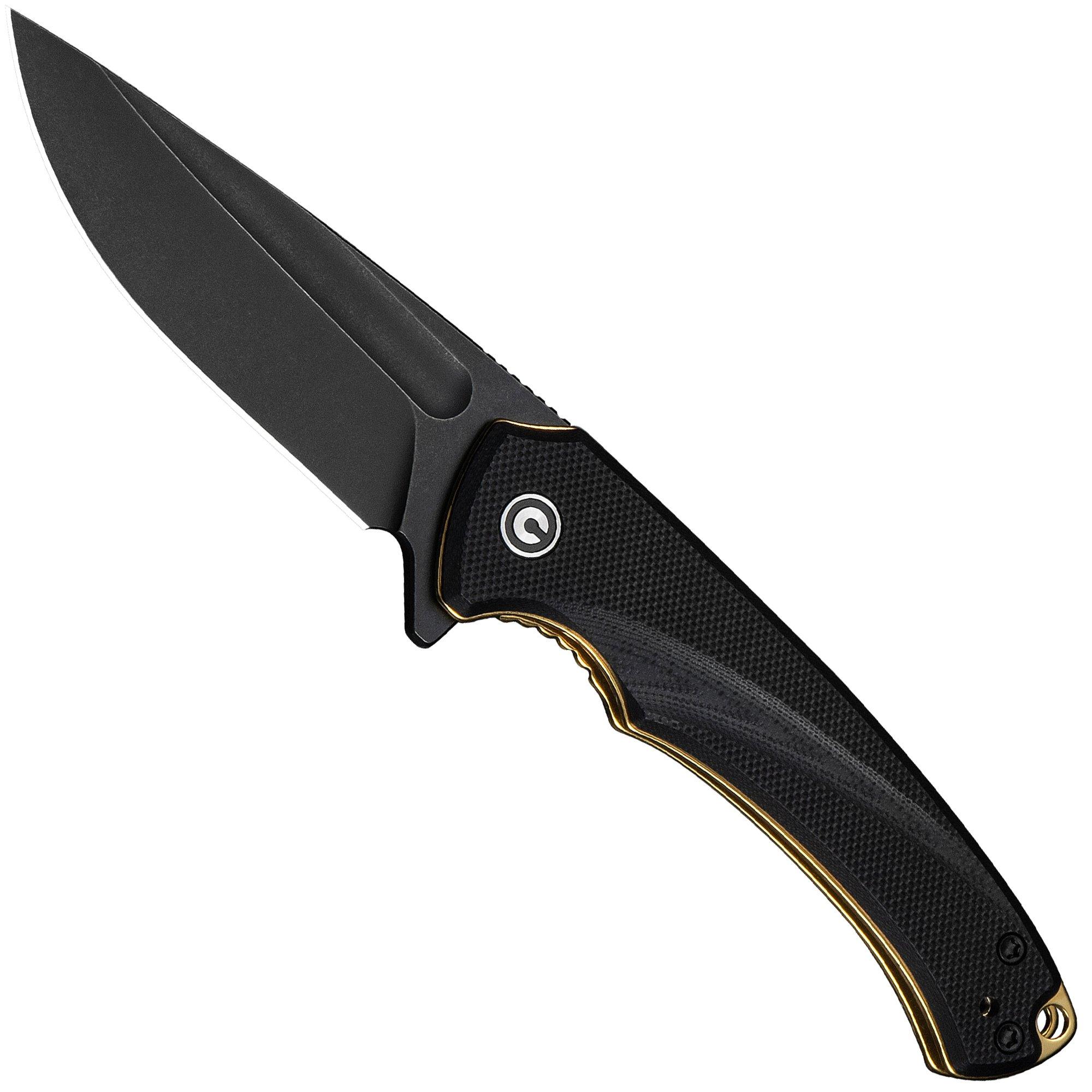 Civivi Voidflare C24040-1 Blackwashed 14C28N, Black G10, zakmes