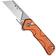 Image pour Civivi Pulsara C24041F-3 Orange Aluminium, Stonewashed Blade Holder, 6Cr13 Blade, couteau universel