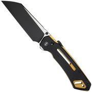 Civivi Buster FG C24052-1 Blackwashed Nitro-V, Black G10, Taschenmesser, Snecx Tan Design