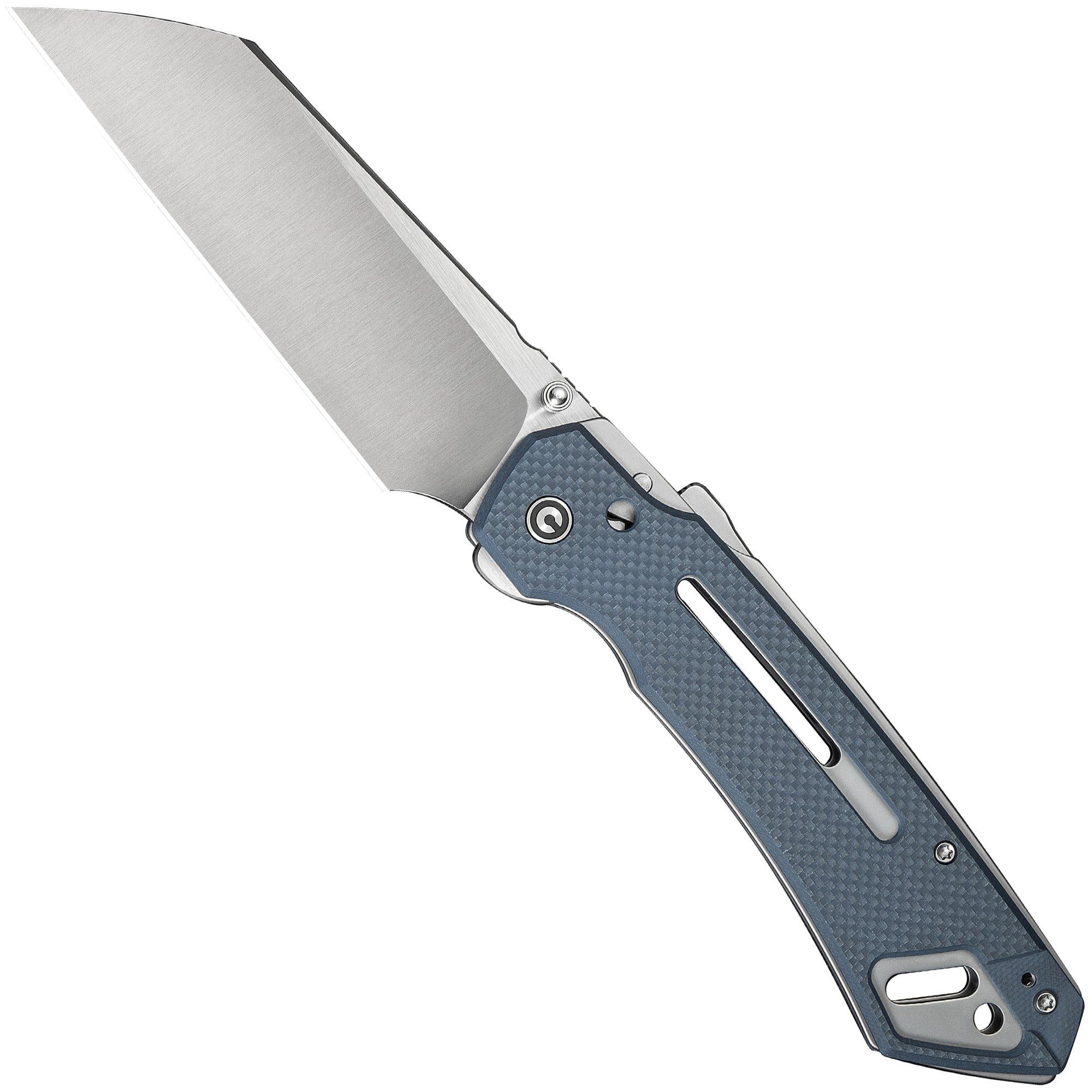 Civivi Buster FG C24052-2 Satin Nirto-V, Blue G10, pocket knife, Snecx Tan design