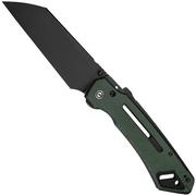 Civivi Buster FG C24052-3 Blackwashed Nitro-V, Green Micarta, pocket knife, Snecx Tan design