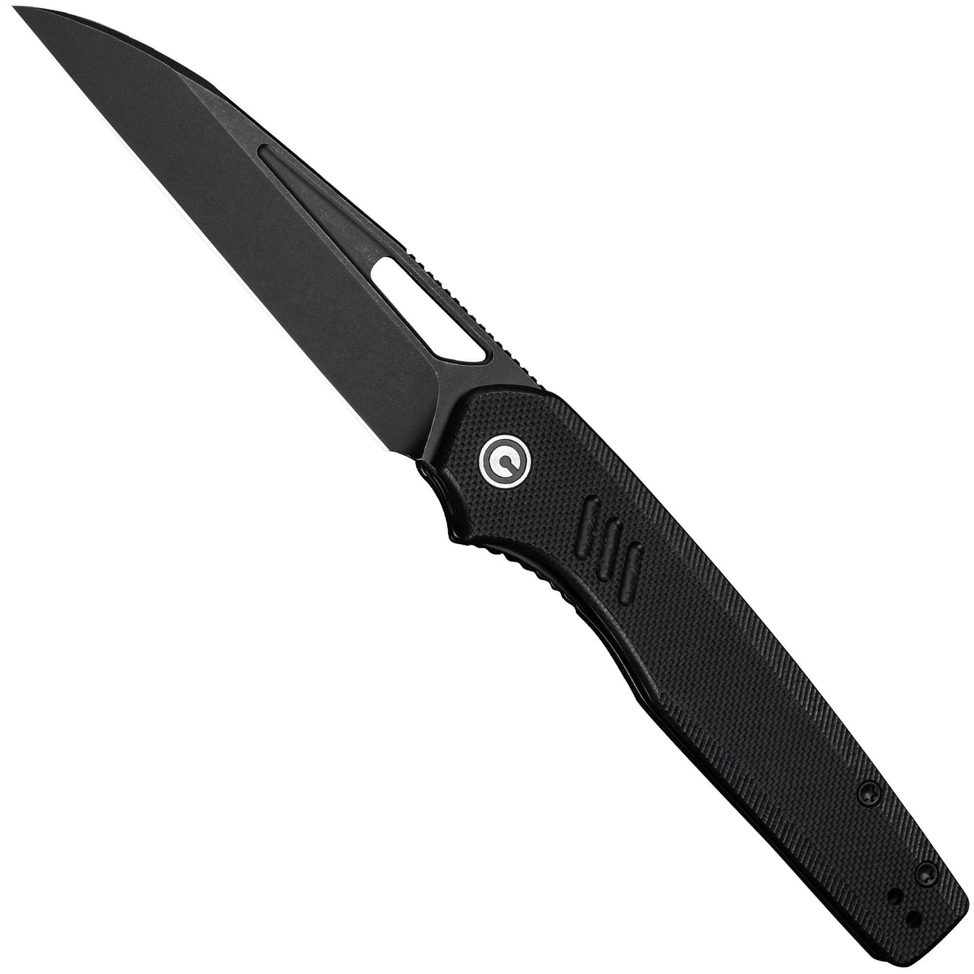 Civivi Guile C24062B-1 Blackwashed 14C28N, Black G10, pocket knife, Shawn Ashmore design