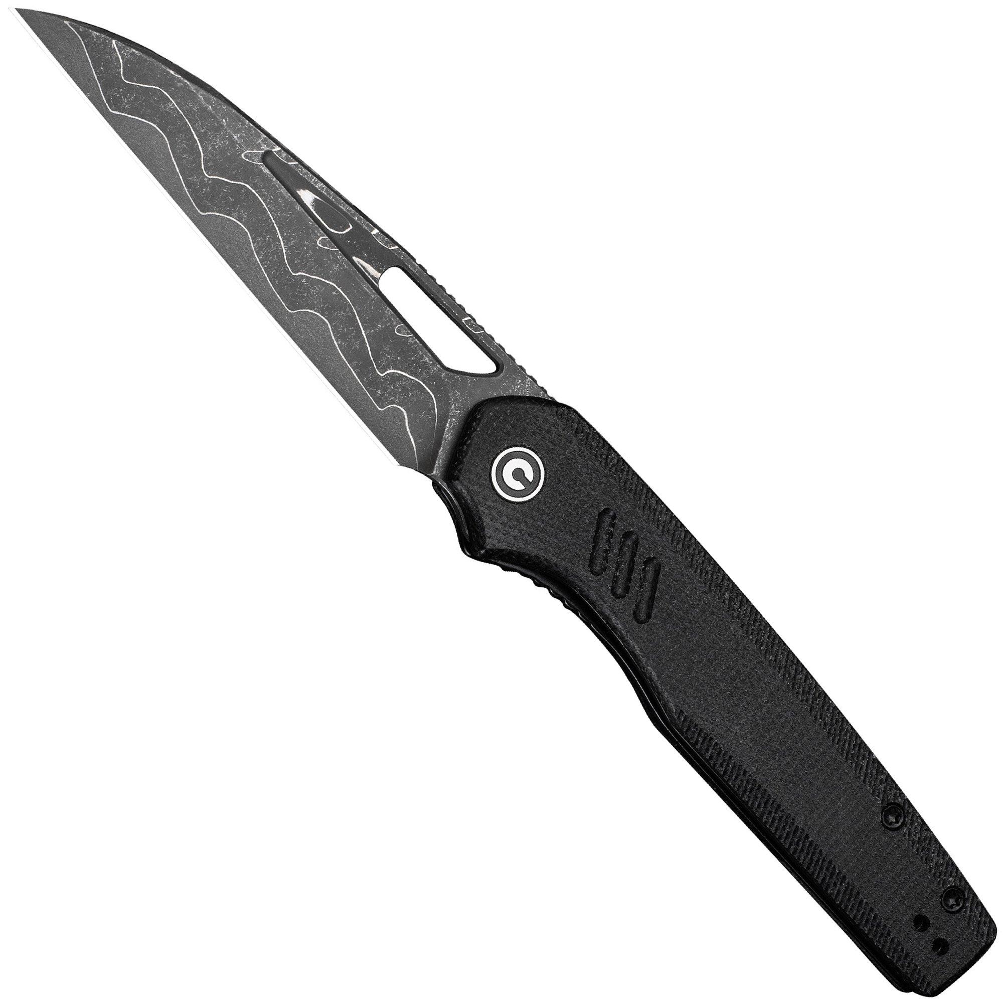 Nóż składany Civivi Guile C24062B-DS1 Damascus, Black Micarta, Shawn Ashmore design