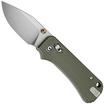 Imagem para Civivi Baby Banter 2 - TG C24074-1, Satin 14C28N, Milled Green/Red G10, Tweezers and Toothpick, navalha