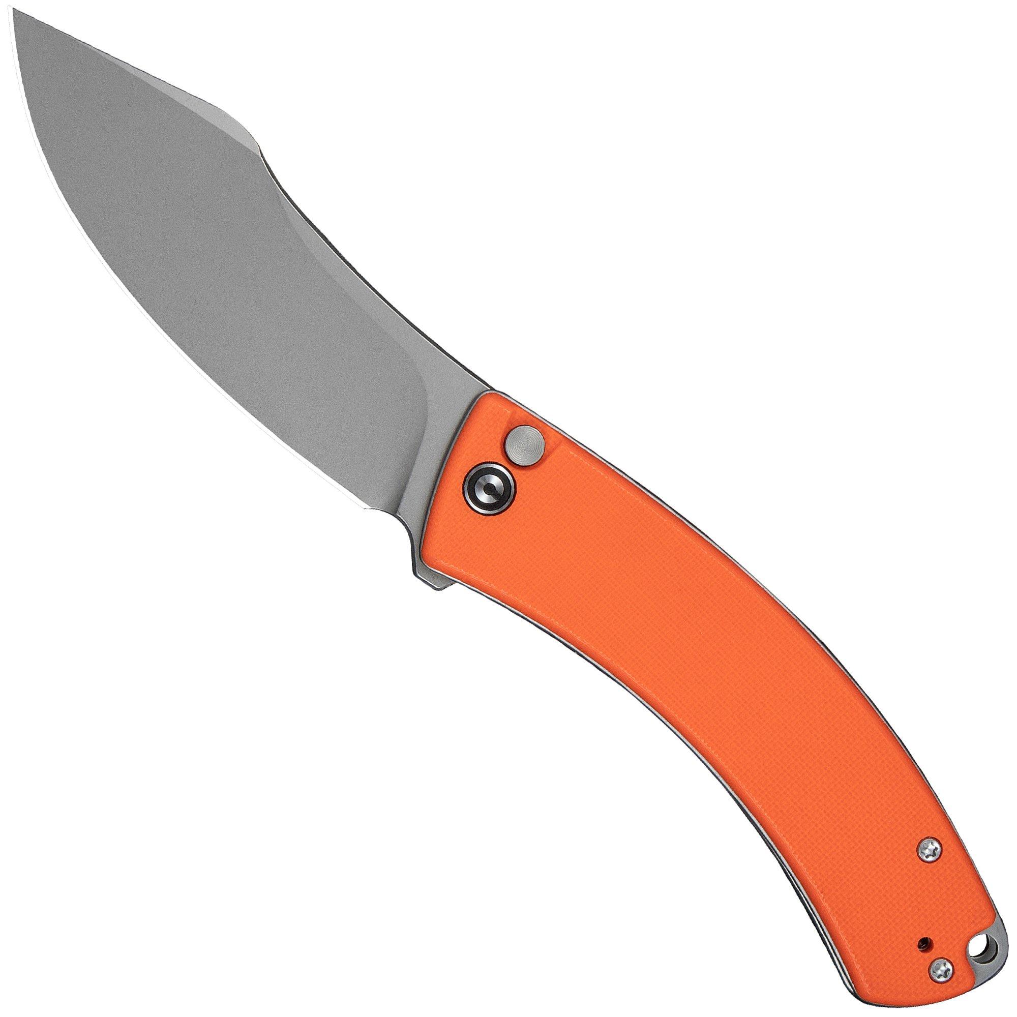 Civivi Outlaw Muk C24079-2 Stonewashed 14C28N, Orange G10, pocket knife